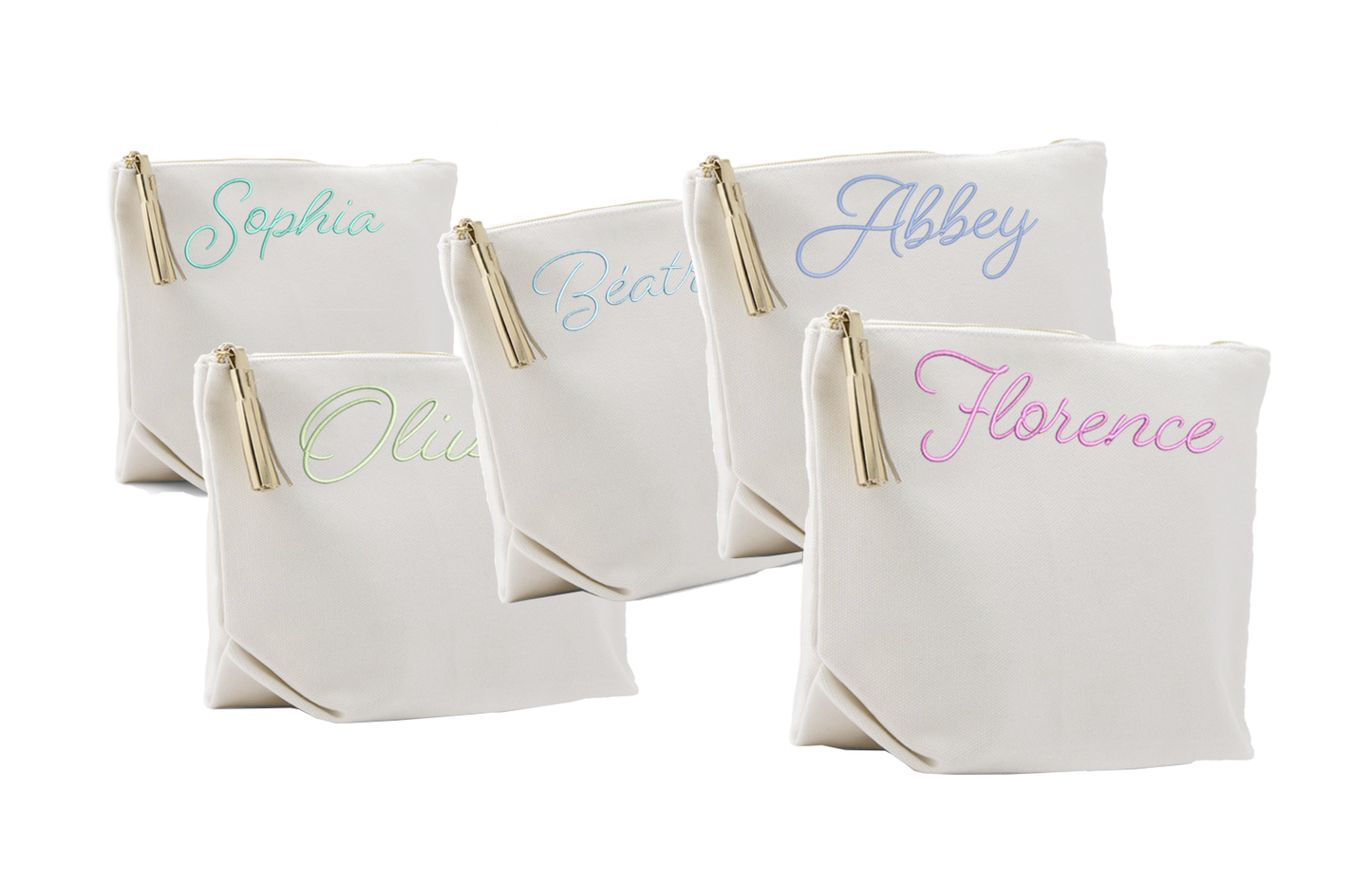 Trousse de maquillage en toile personnalisée