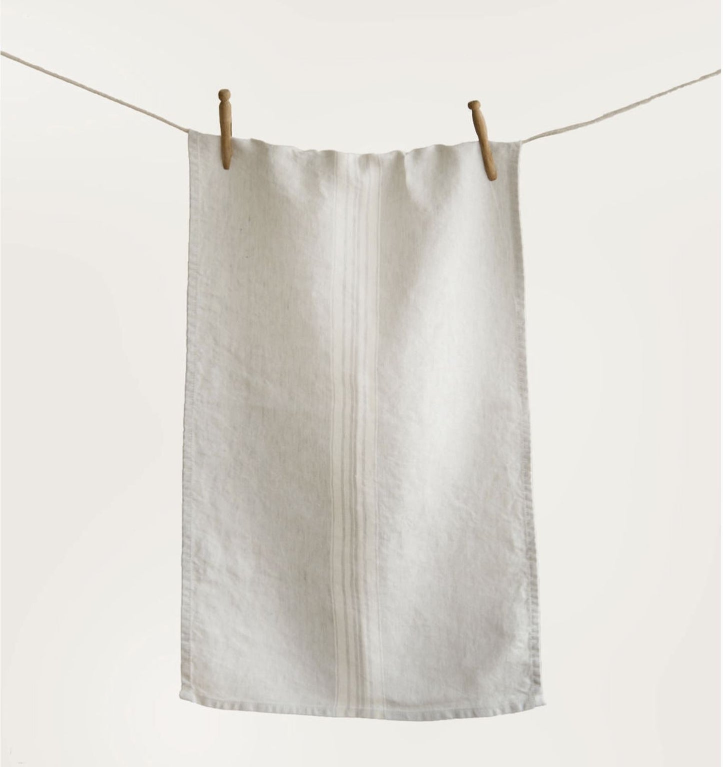 Torchon en lin beige