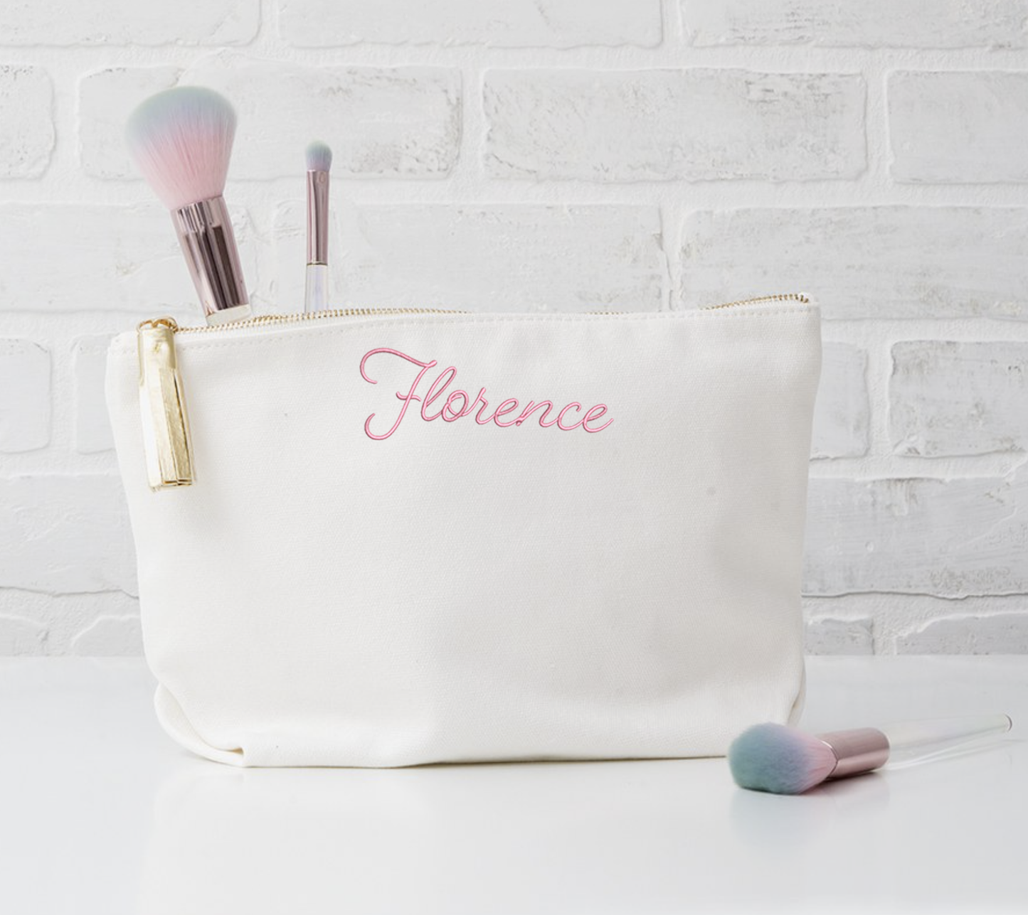 Trousse de maquillage en toile personnalisée