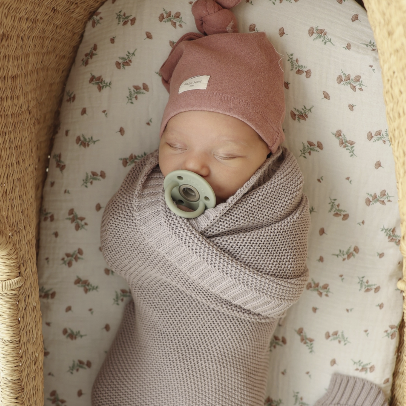Couverture d'emmaillotage personnalisée en coton de luxe pour bébé